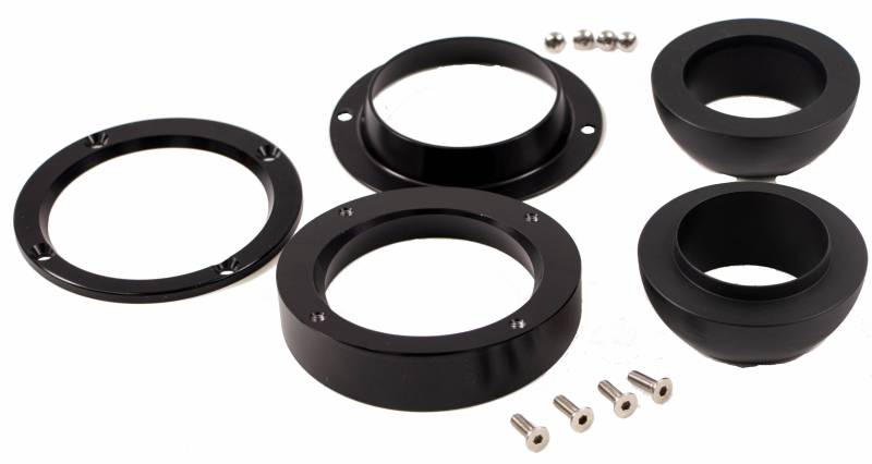 2" Compact Floor Mount Swivel Ball - Black Anodize Finish