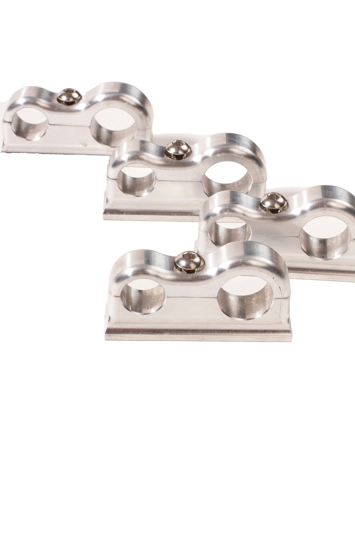 Scott's Hotrods Custom Billet Dual Line Clamps - 9/16" x 11/16"