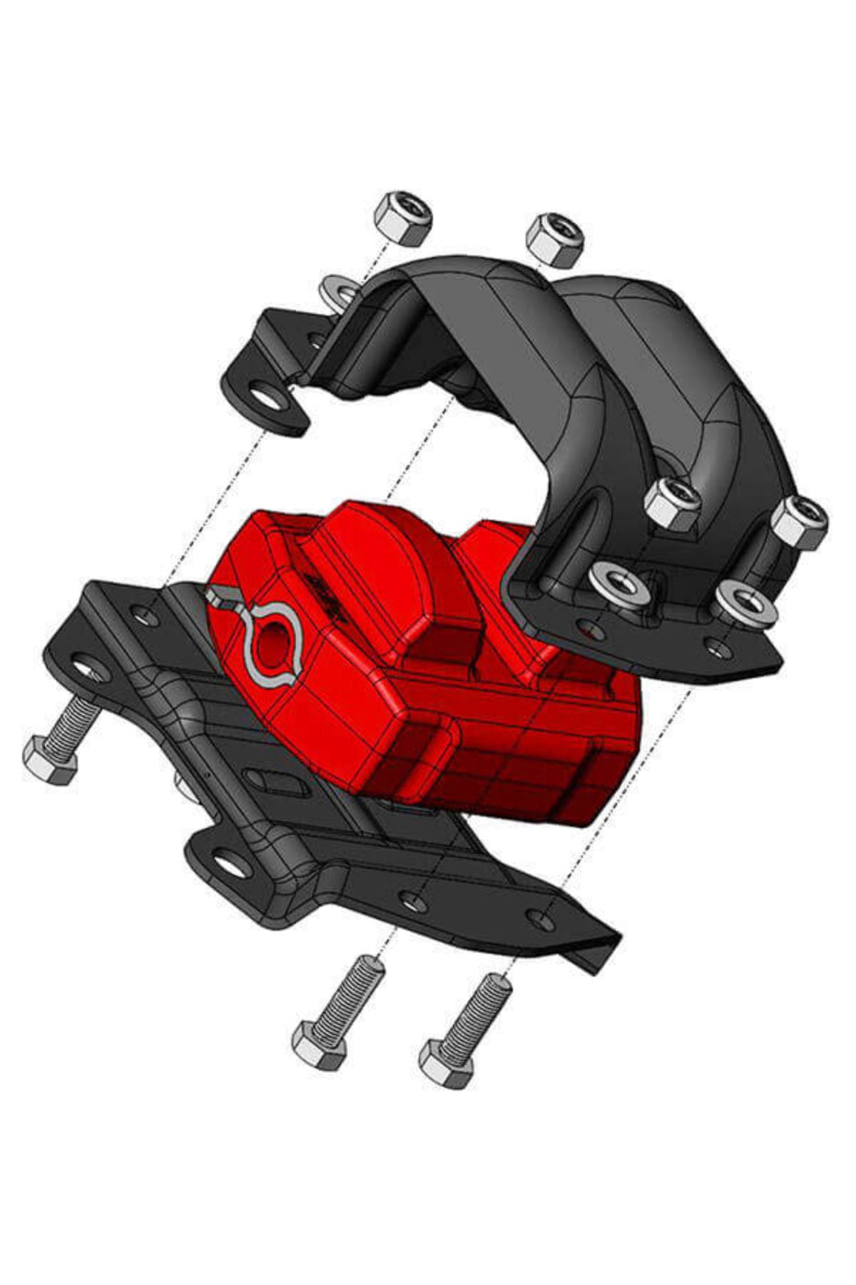 Heavy Duty Clamshell LS Engine Mount Kit