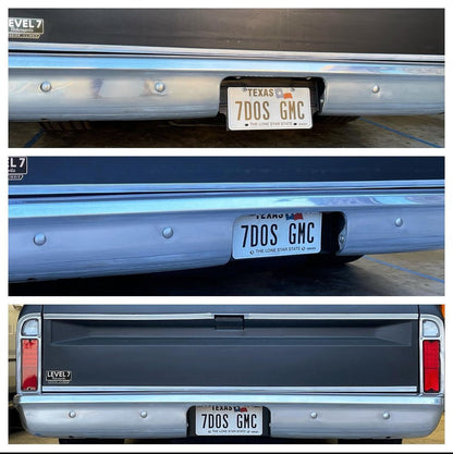67-72 C-10 Tucked license plate box