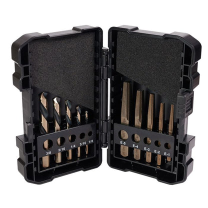 10pc KnKut Left Hand Screw Machine Drill & Square Extractor Set - Thumbnail 2