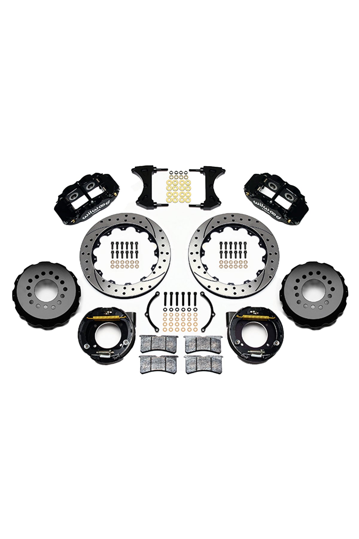 Wilwood Forged Narrow Superlite 4R Big Brake Rear Parking Brake Kit for C10 12 Bolt