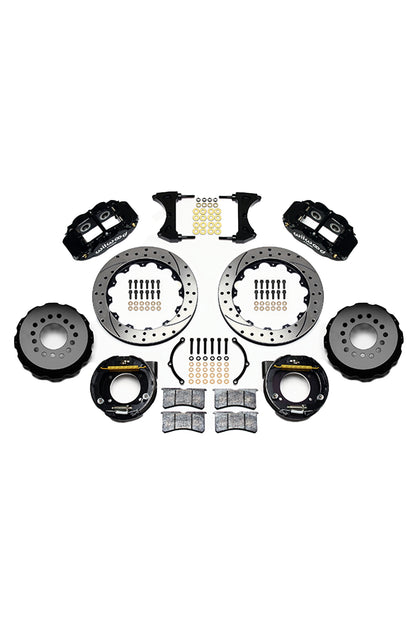Wilwood Forged Narrow Superlite 4R Big Brake Rear Parking Brake Kit for C10 12 Bolt