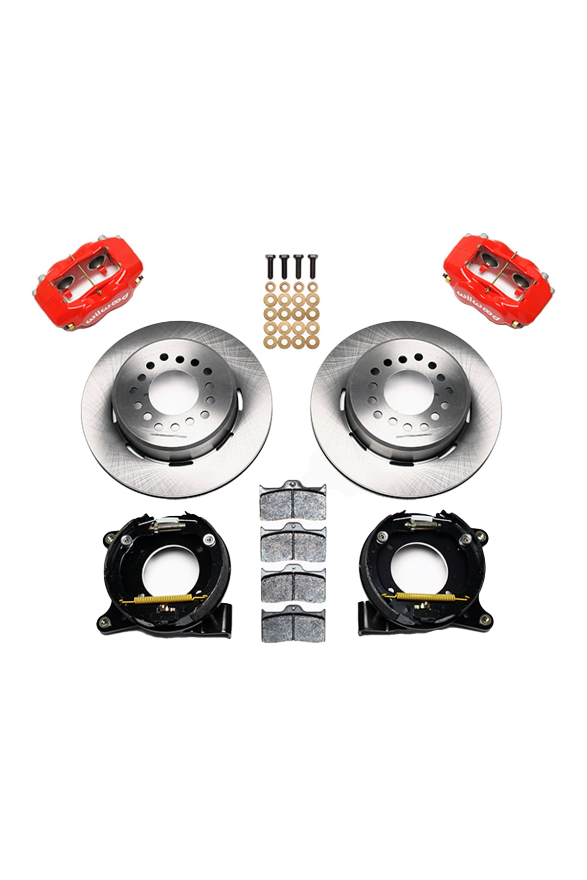 Wilwood Forged Dynalite 4 Piston Rear Parking Brake Kit for C10 12 Bolt