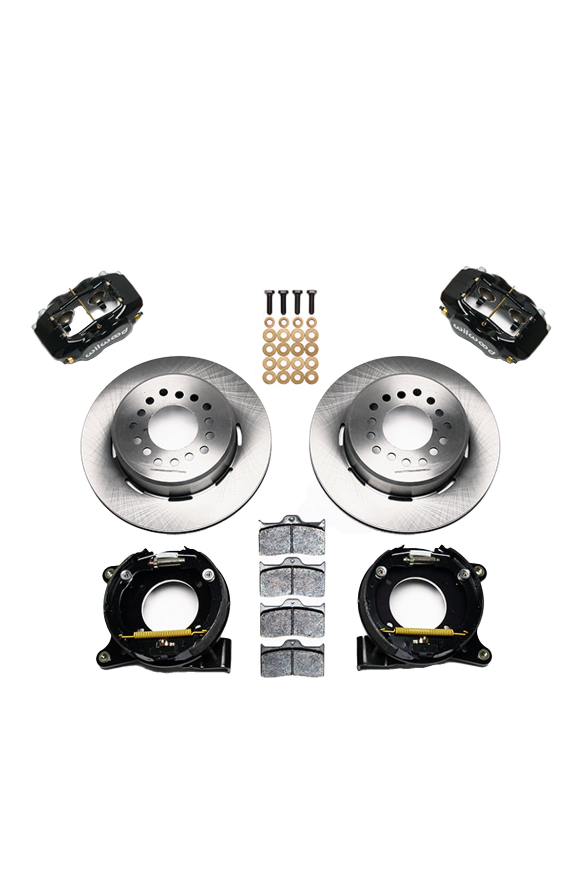 Wilwood Forged Dynalite 4 Piston Rear Parking Brake Kit for C10 12 Bolt