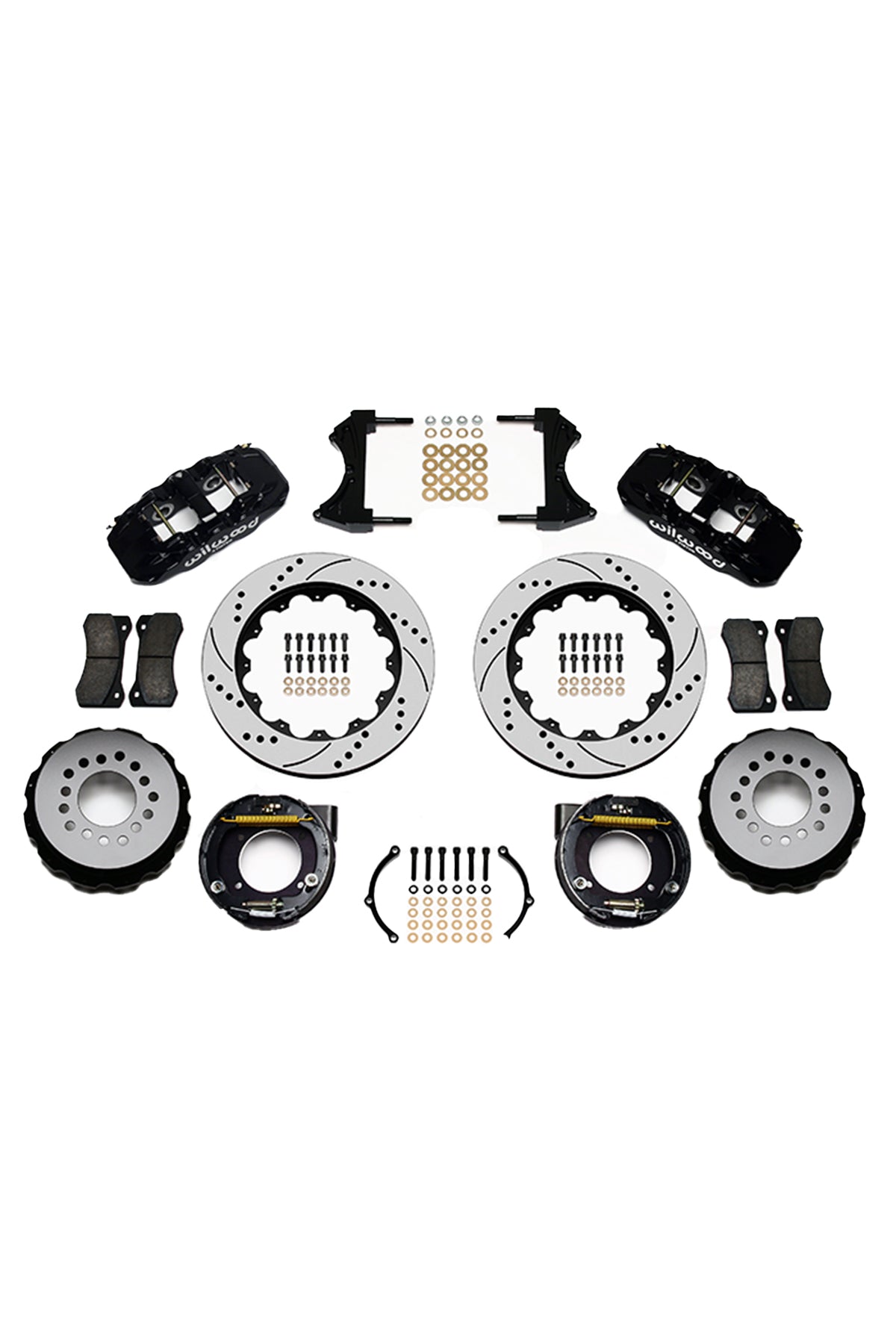 Wilwood AERO4 Big Brake Rear Parking Brake Kit for C10 12 Bolt