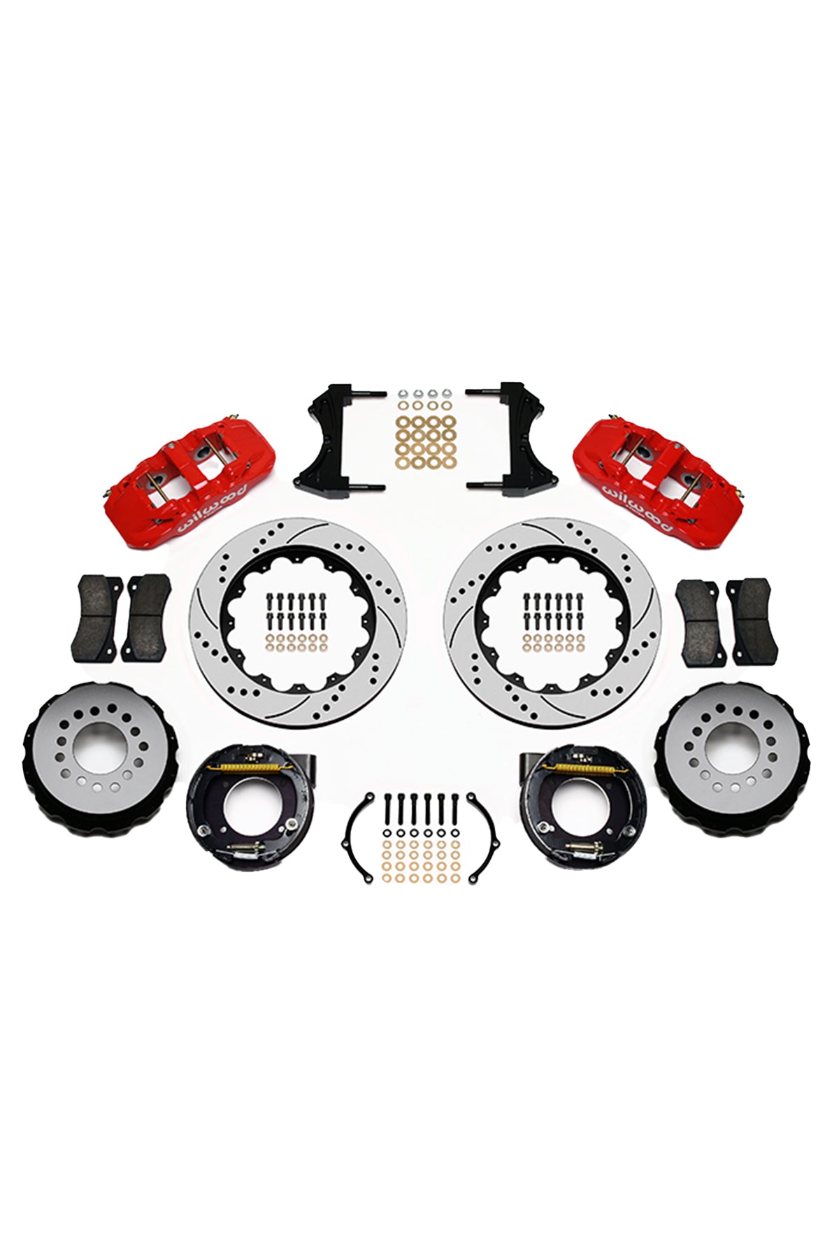 Wilwood AERO4 Big Brake Rear Parking Brake Kit for C10 12 Bolt