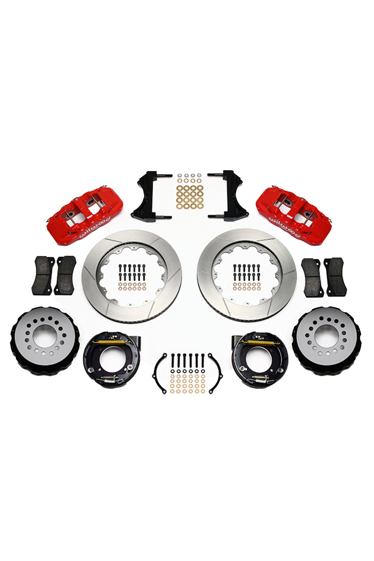 Wilwood AERO4 Big Brake Rear Parking Brake Kit for C10 12 Bolt