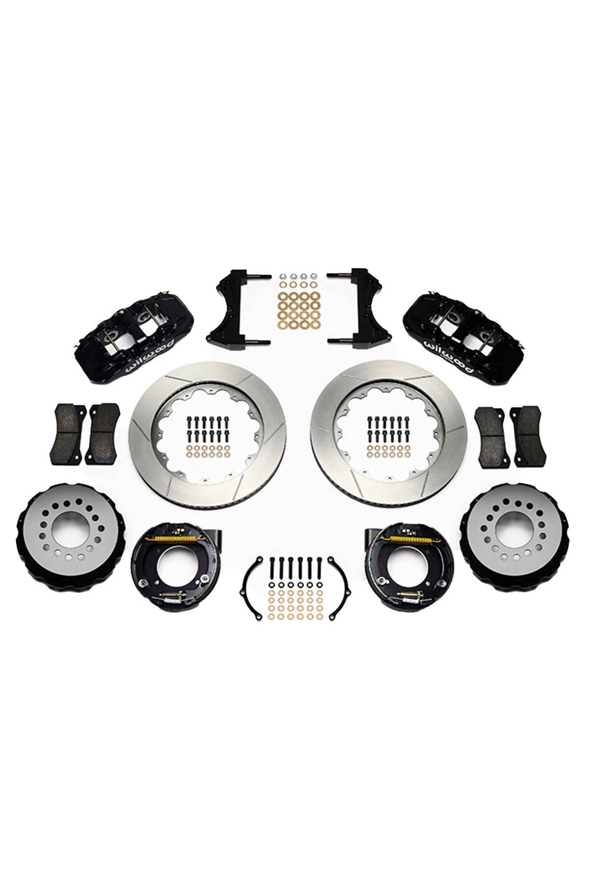 Wilwood AERO4 Big Brake Rear Parking Brake Kit for C10 12 Bolt