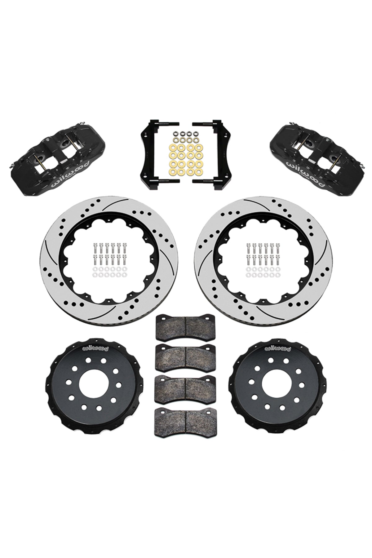 Wilwood AERO4 Big Brake Rear Parking Brake Kit for C6 Corvette Hub / DSE / Miller Built