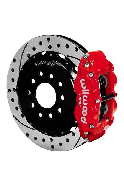 Wilwood Forged Narrow Superlite 4R Big Rear Brake Kit with Parking Brake for C6 Corvette Hub / DSE / Miller Built