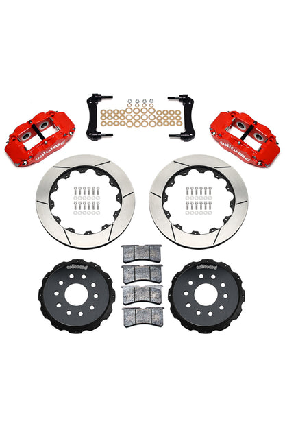 Wilwood Forged Narrow Superlite 4R Big Rear Brake Kit with Parking Brake for C6 Corvette Hub / DSE / Miller Built