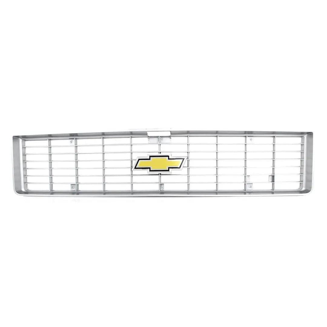 Premium Grille - OE Style with Foil Bowtie Emblem - Argent Gray - 73-74 Chevy CK Pickup Blazer Suburban
