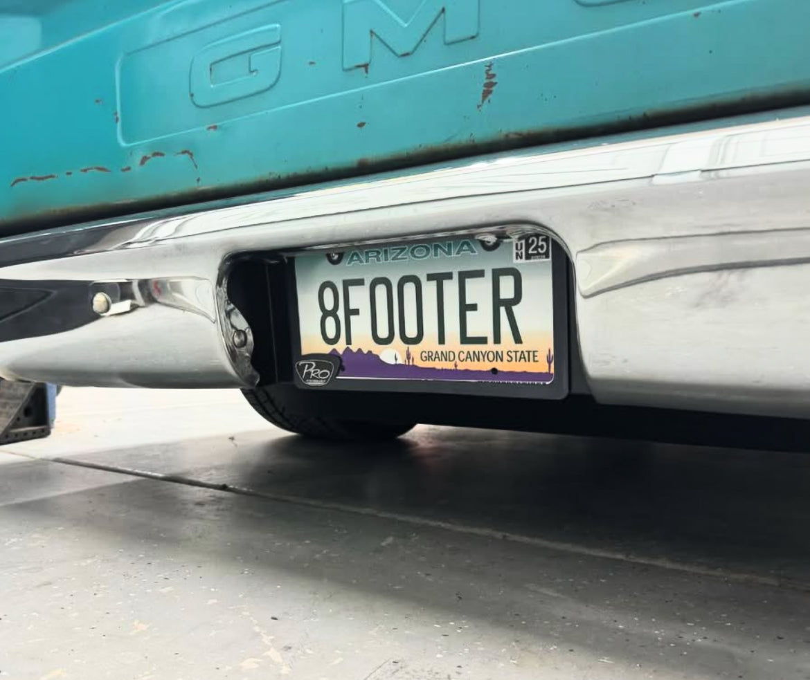 67-72 C-10 Tucked license plate box