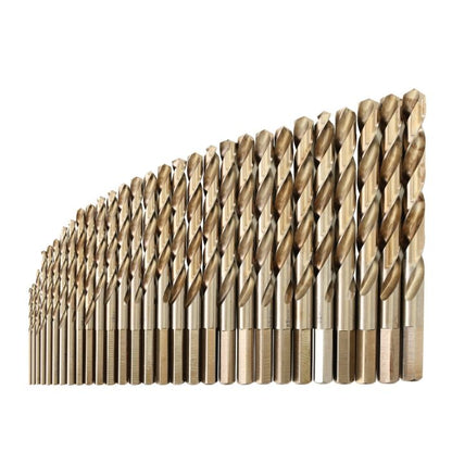 KnKut 29 Piece Drill Buddy HD Hex Shank M35 Cobalt Jobber Length Drill Bit Set 1/16"-1/2" by 64ths - Thumbnail 6