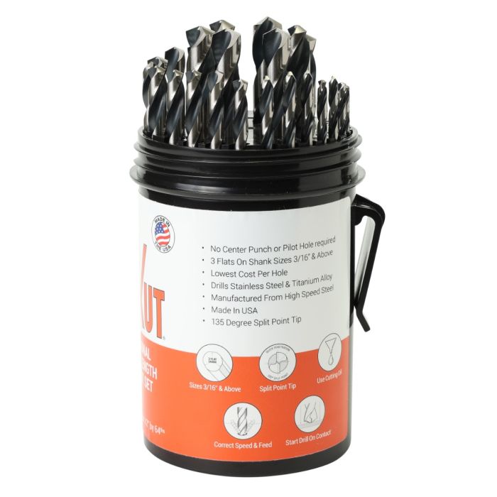 KnKut 29 Piece Drill Buddy Jobber Length Drill Bit Set 1/16"-1/2" by 64ths - Image 4