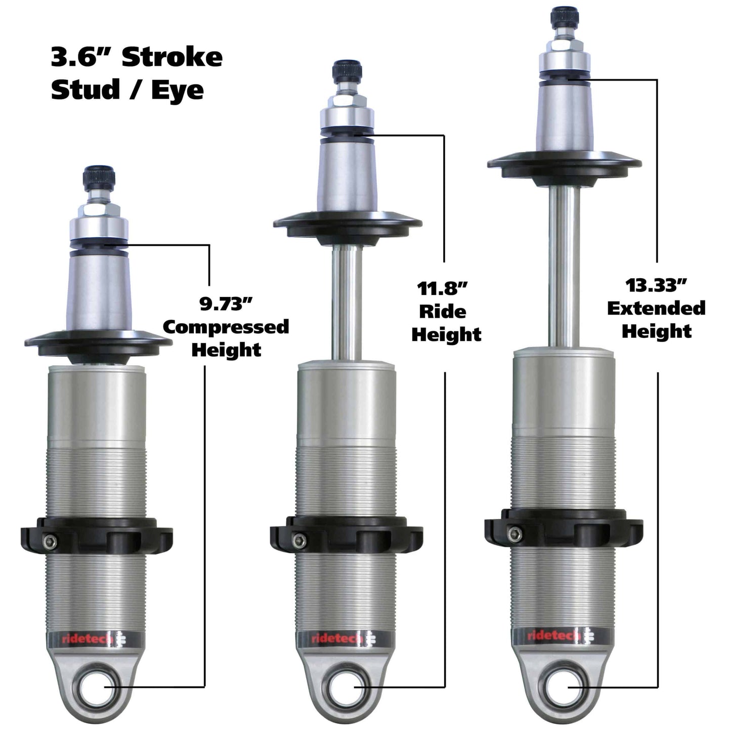 Universal Ridetech HQ Series Single Adjustable Coilover