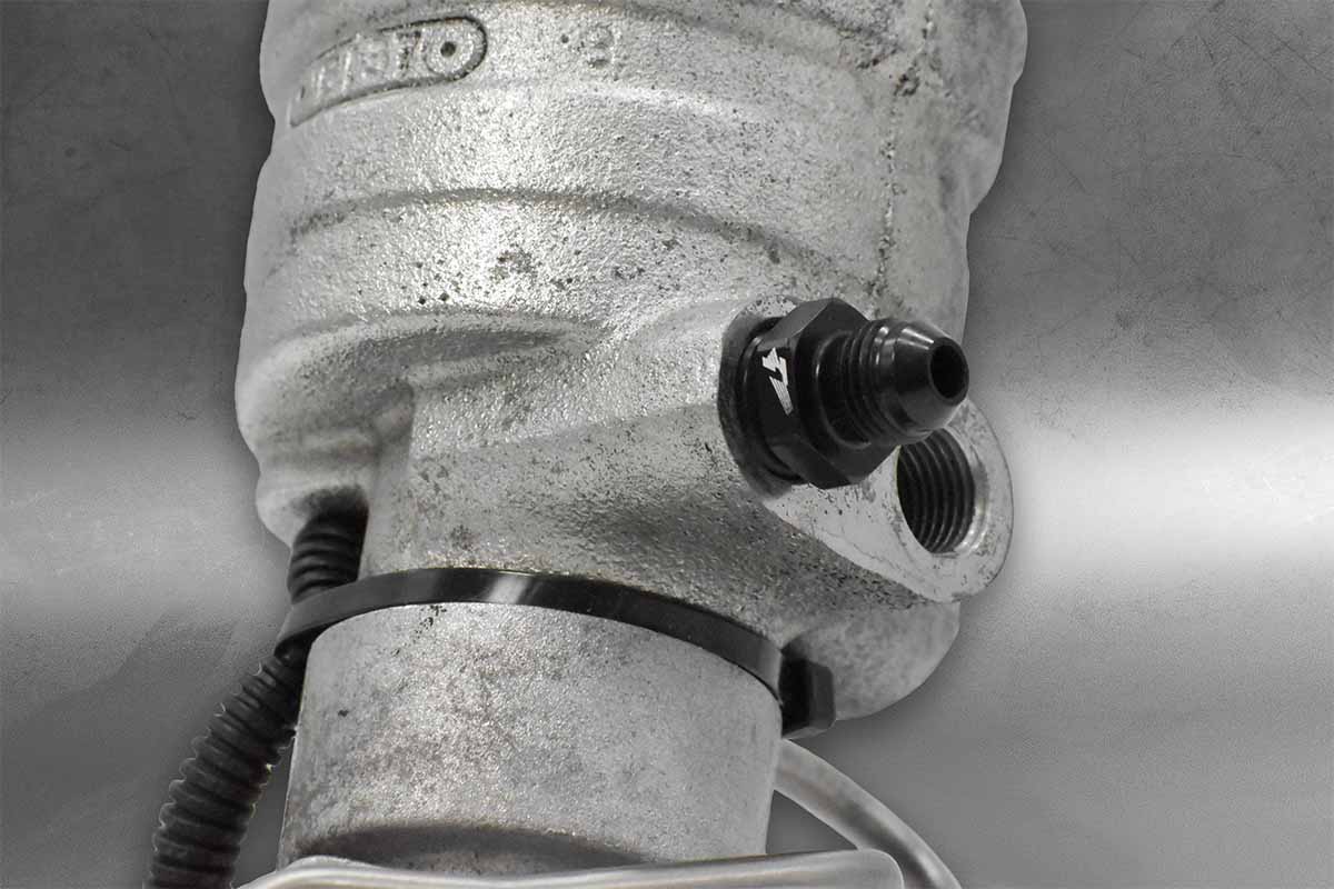 AN-6 Steering Box/Rack Pressure Port Adapter