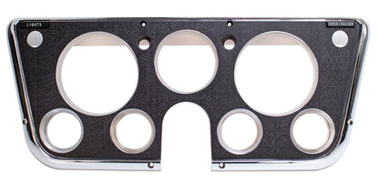 Dash Bezel w/ Gauges - Black / Chrome - 69-72 Chevy GMC C/K Truck - Thumbnail 1