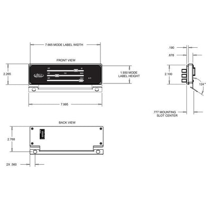 1967-72 Chevrolet Pickup Control Panel Kit - Black Anodized - Thumbnail 3