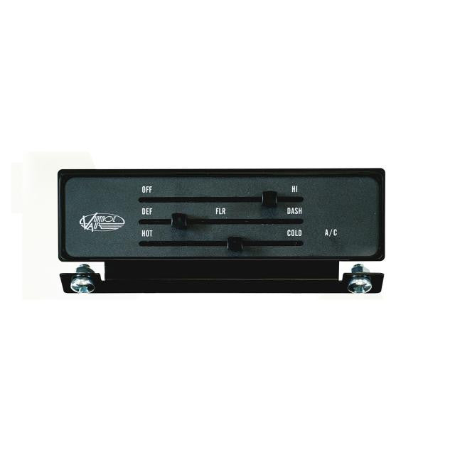 1967-72 Chevrolet Pickup Control Panel Kit - Black Anodized - Image 1