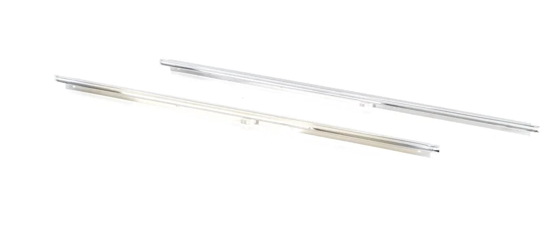 Front Door Panel Trim / Retainer Set - Chrome - 67-71 Chevy GMC C/K Pickup Blazer Jimmy
