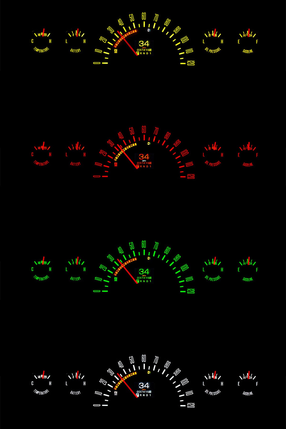 Dakota Digital 60-63 C10 Chevy / GMC RTX Instrument Gauges