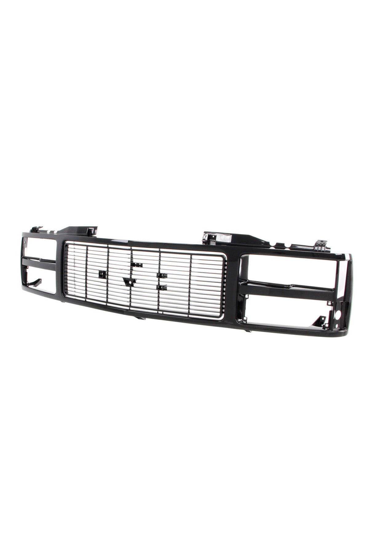 Grille Shell - Argent/Black - Dual Headlight - 88-93 GMC C/K Pickup Suburban