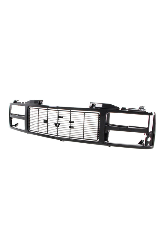 Grille Shell - Argent/Black - Dual Headlight - 88-93 GMC C/K Pickup Suburban
