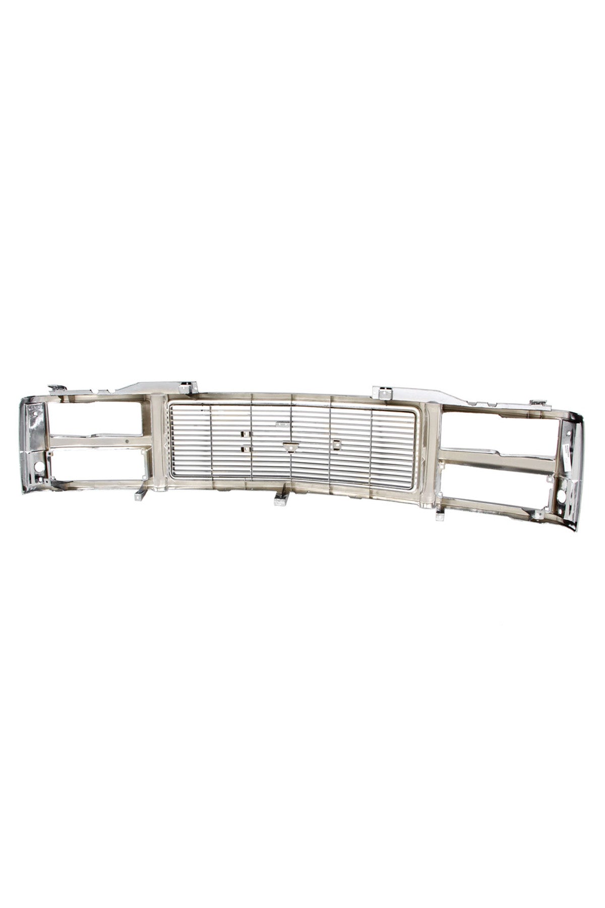 Grille Shell - Chrome/Silver/Black - Dual Headlight - 88-93 GMC C/K Pickup Suburban