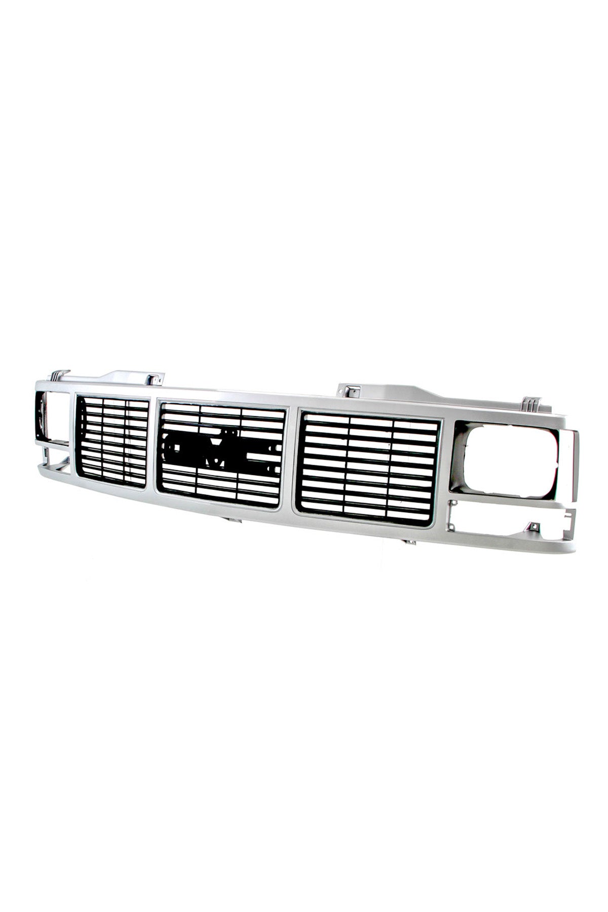 Grille Shell - Argent/Silver - Single Headlight - 88-93 GMC C/K Pickup Suburban