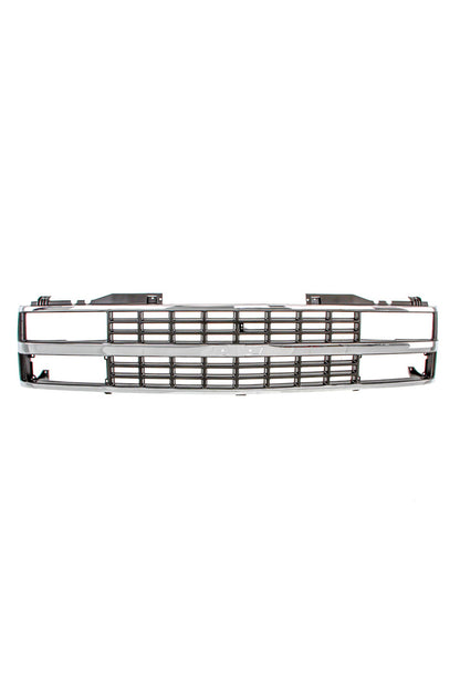 Grille Shell - Chrome/Black - Dual Headlight - 88-93 Chevy C/K Pickup SUV