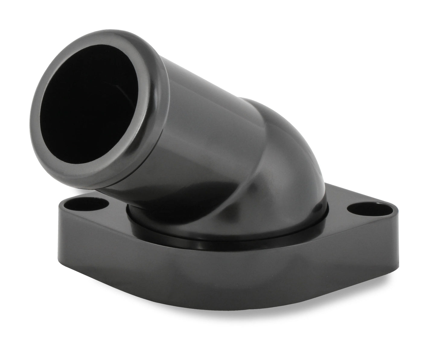 Mr. Gasket GM LS Water Neck - Swivel - 30 Degree Angle, Black