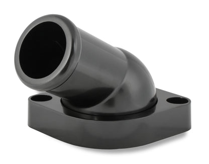 Mr. Gasket GM LS Water Neck - Swivel - 30 Degree Angle, Black