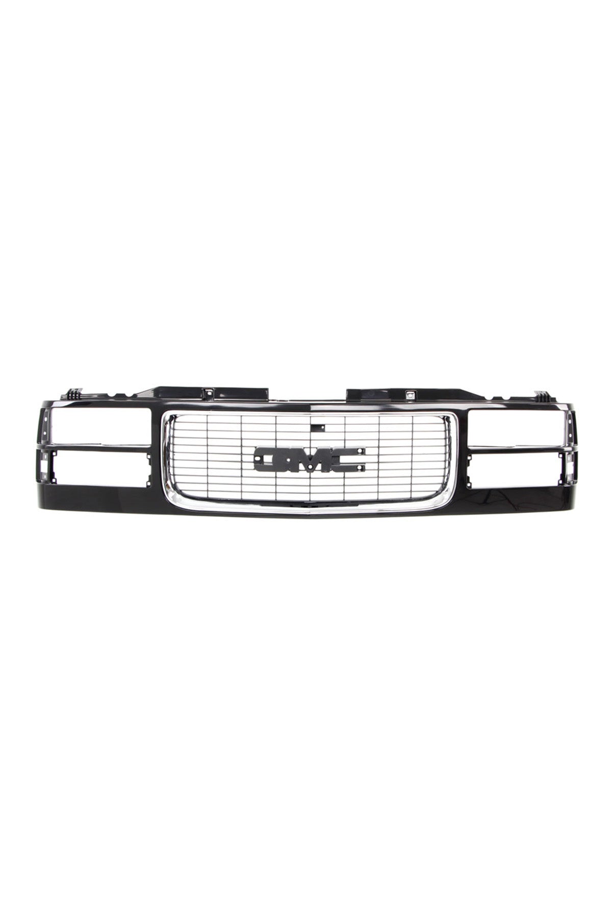 Grille Shell - Chrome/Black - Dual Headlight - 94-98 GMC C/K Pickup SUV