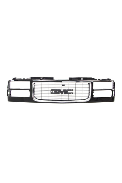 Grille Shell - Chrome/Black - Dual Headlight - 94-98 GMC C/K Pickup SUV