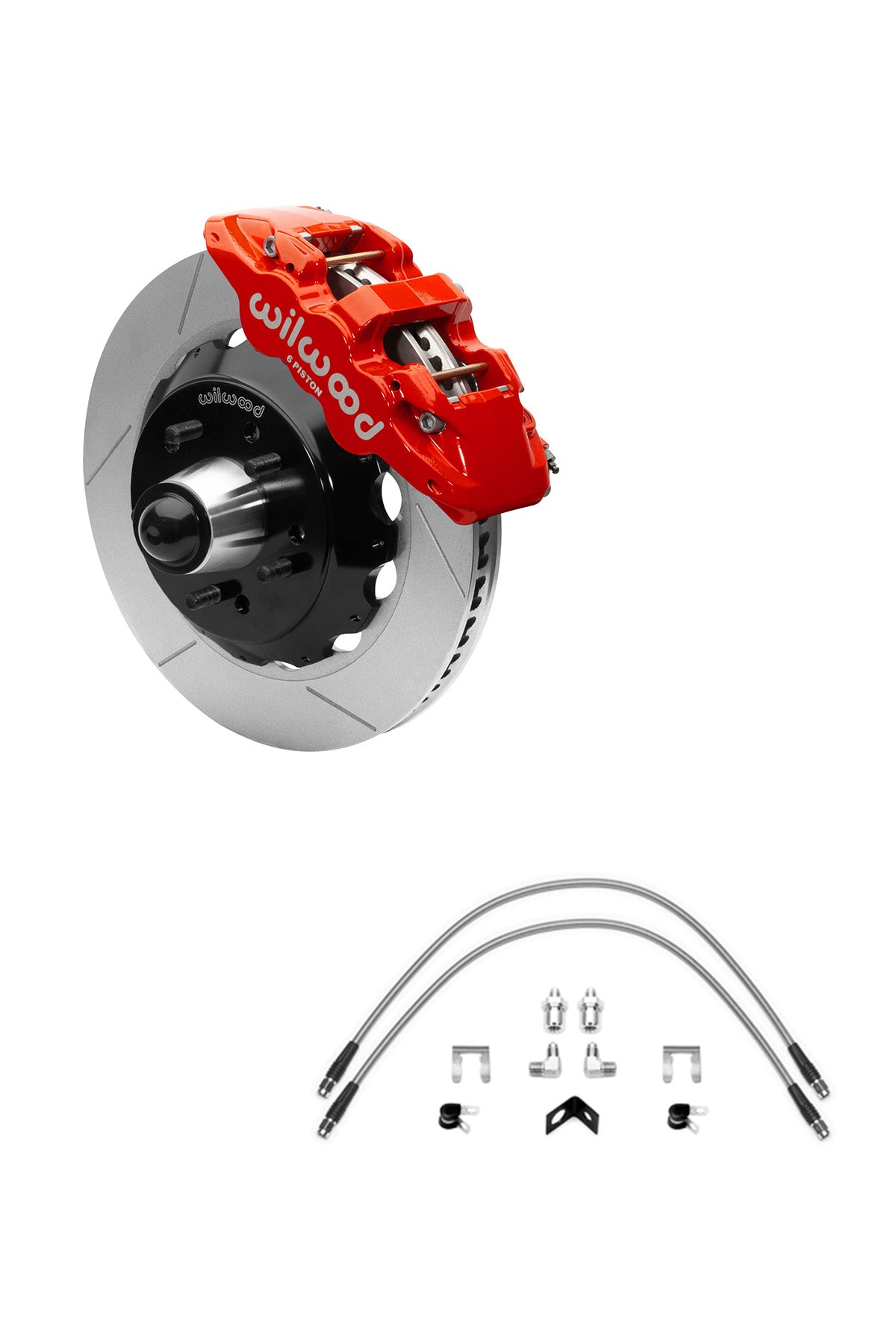 Wilwood Front Aero 6 14" Big Brake Kit for 88-98 C1500 OBS Trucks using Iron Pro Drop Spindles