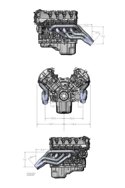 Ford F100 Coyote 5.0 Swap Headers