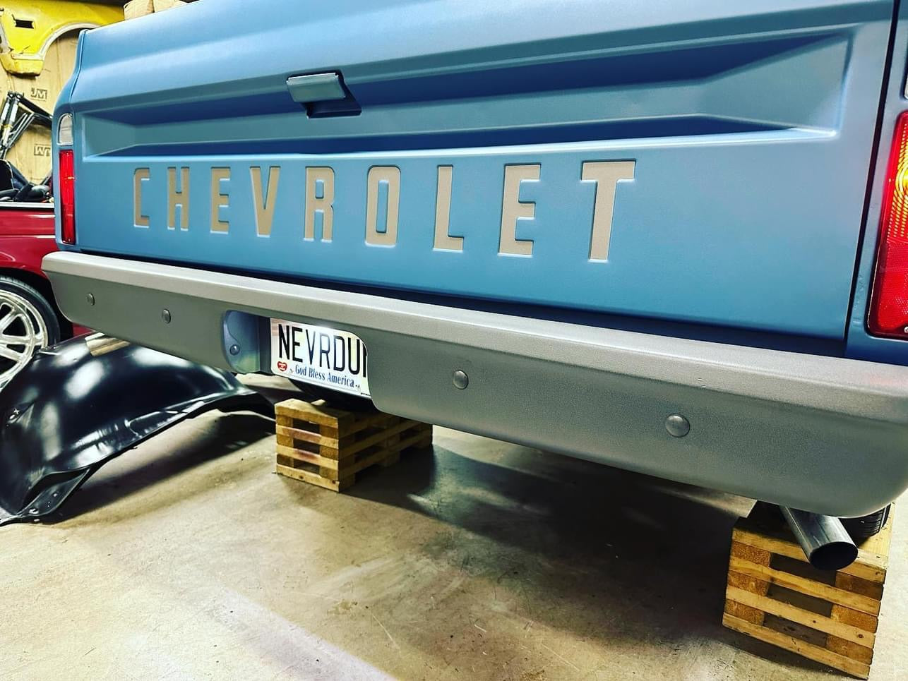 67-72 C-10 Tucked license plate box