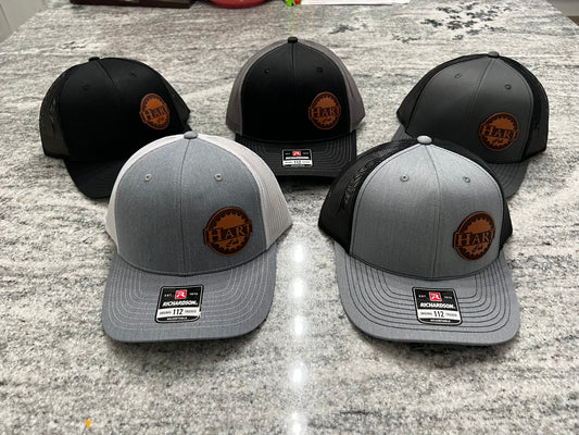 Hart Fab leather patch snap back hat