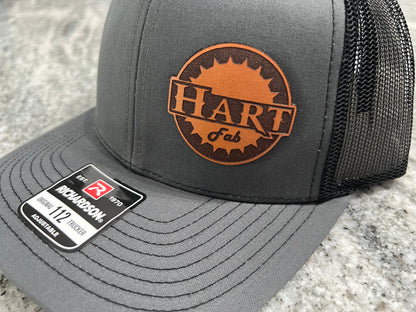 Hart Fab leather patch snap back hat
