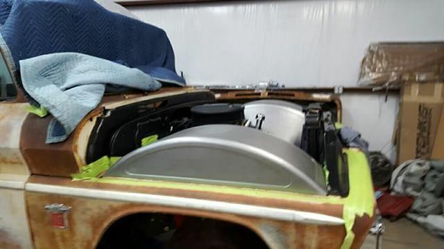60-66 C-10 Inner fenders for 22" wheel