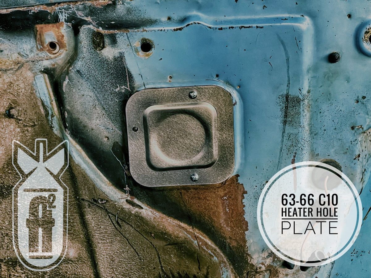 1963-1966 C10 Heater Hole Delete Panel - Image 1