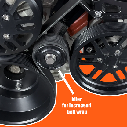 Concept One Victory HD Series Chevy LS Pulley Kit (AC) (PS)
