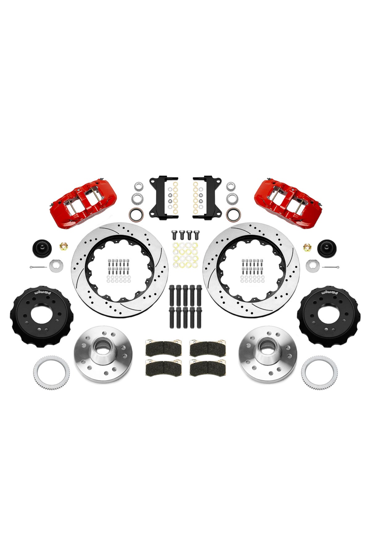Wilwood Front Aero 6 14" Big Brake Kit for 88-98 C1500 OBS Trucks using Iron Pro Drop Spindles