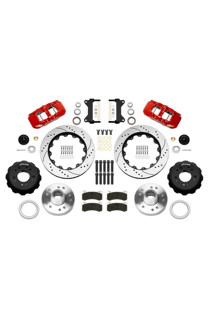 Wilwood Front Aero 6 14" Big Brake Kit for 88-98 C1500 OBS Trucks using Iron Pro Drop Spindles