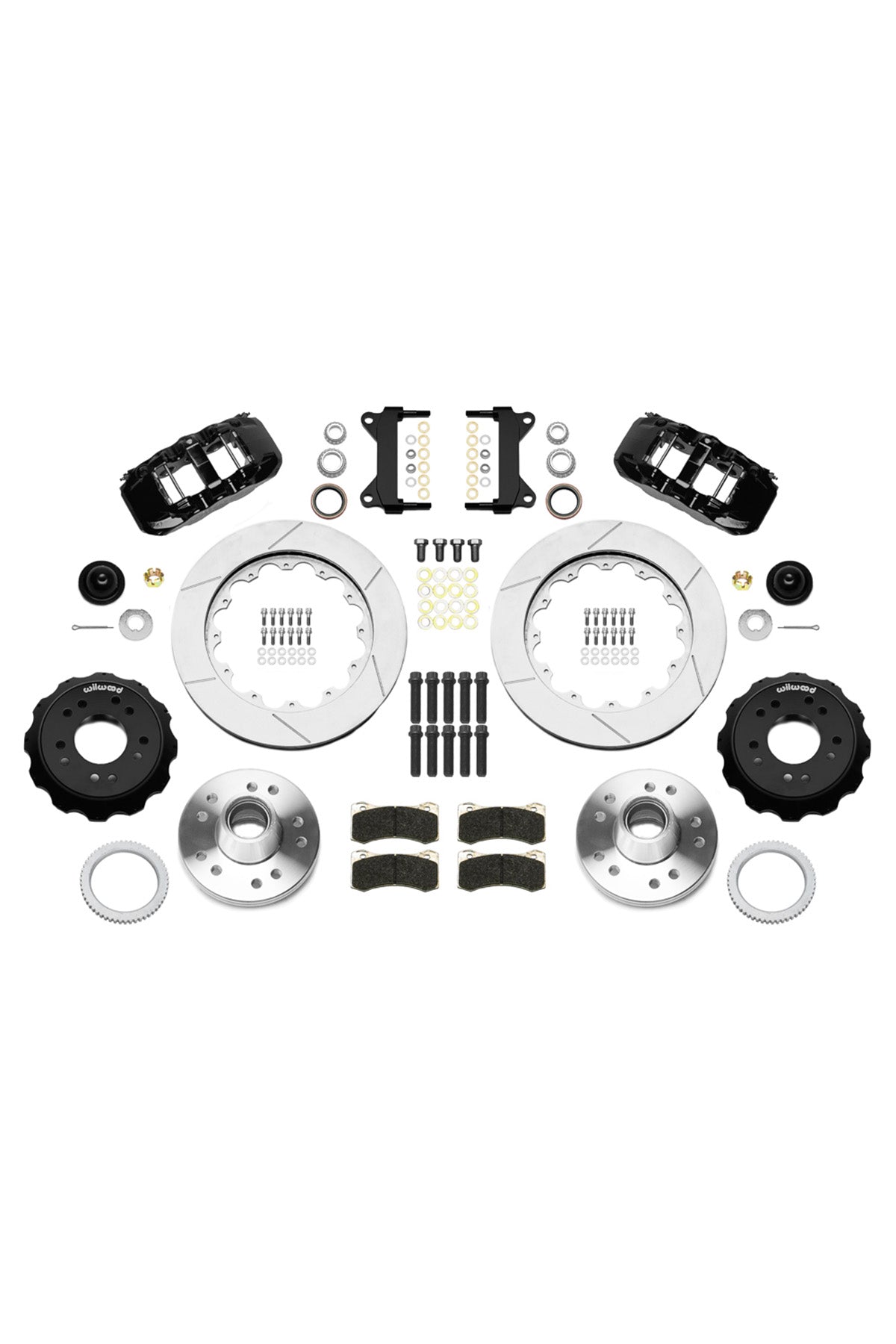 Wilwood Front Aero 6 14" Big Brake Kit for 88-98 C1500 OBS Trucks using Iron Pro Drop Spindles