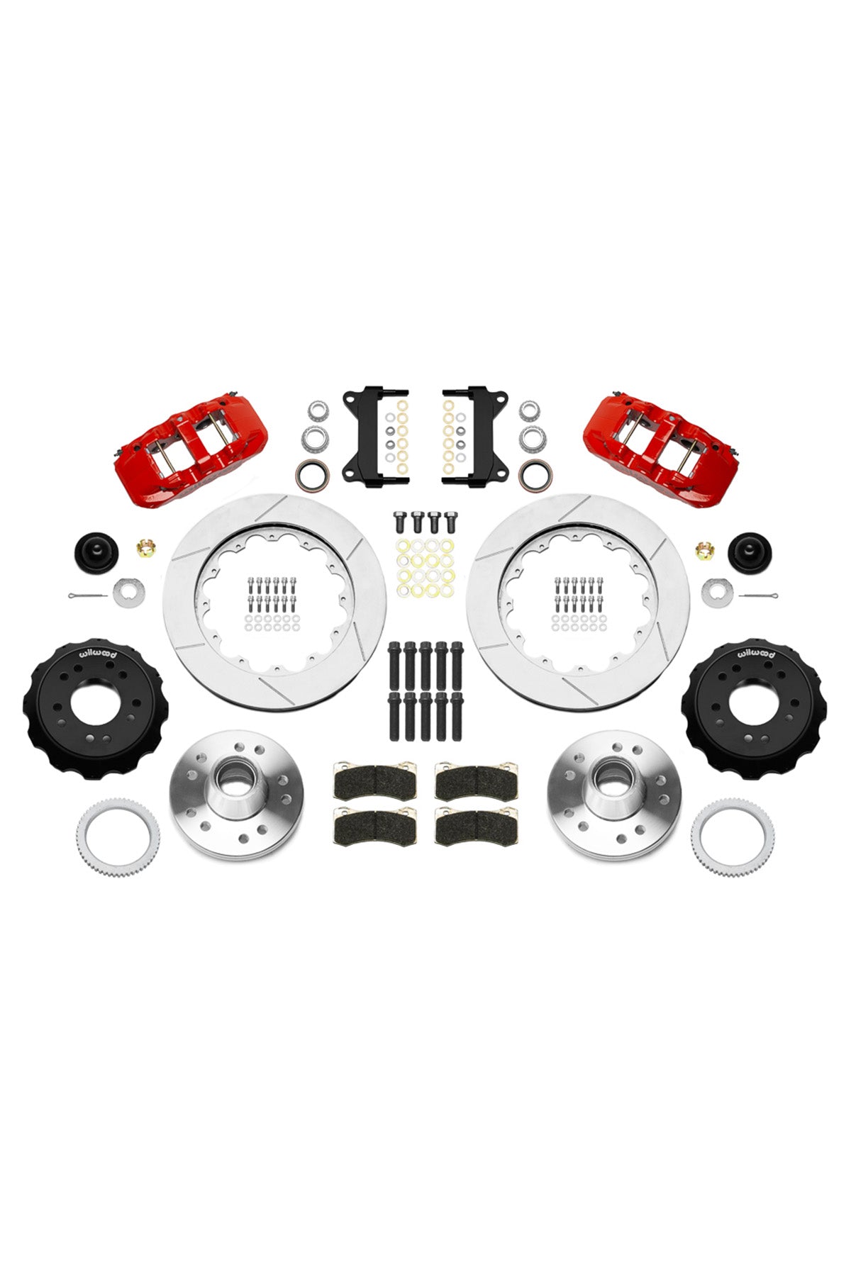 Wilwood Front Aero 6 14" Big Brake Kit for 88-98 C1500 OBS Trucks using Iron Pro Drop Spindles