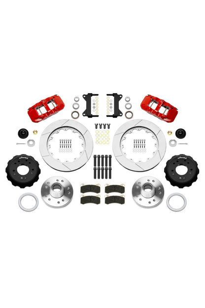 Wilwood Front Aero 6 14" Big Brake Kit for 88-98 C1500 OBS Trucks using Iron Pro Drop Spindles