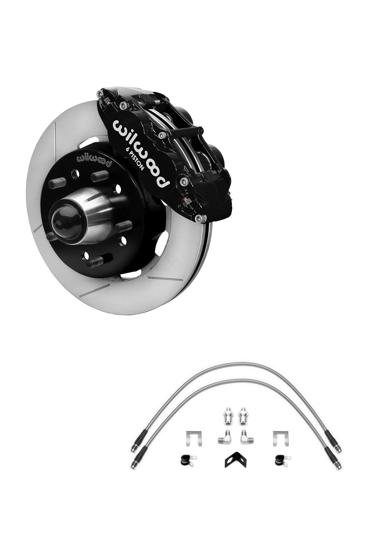 Wilwood Front FNSL 6R 12" Big Brake Kit for 88-98 C1500 OBS Trucks using Wilwood Iron Pro Drop Spindles